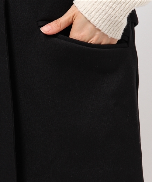 OUTLET（アウトレット）の「【robbem】T/Wロングジレ（ベスト・レディース・ブラック/オフホワイト・38）」の8枚目の写真