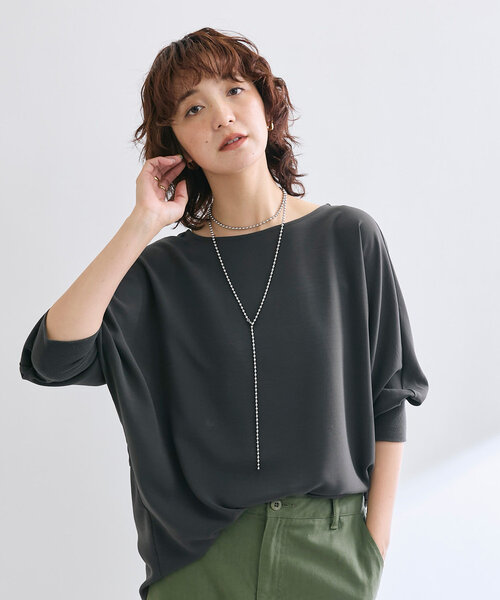 RIVE DROITE(リヴドロワ)の「【R.good(アールドットグッド)】120cmボールチェーンアジャストネックレス(ネックレス・レディース・シルバー/ゴールド・FREE)」の5枚目の写真