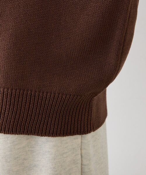 CIAOPANIC TYPY（チャオパニックティピー）の「【UNISEX】サマーニットポロシャツ（ポロシャツ・レディース・グリーン/アイボリー/ブラウン/ブラック・MEDIUM/LARGE）」の6枚目の写真