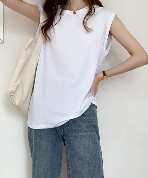 Dolce Fiora(ドルチェフィオラ)の「ワイドスリーブトップス(Tシャツ/カットソー・レディース・ブラック/ホワイト・M)」の3枚目の写真