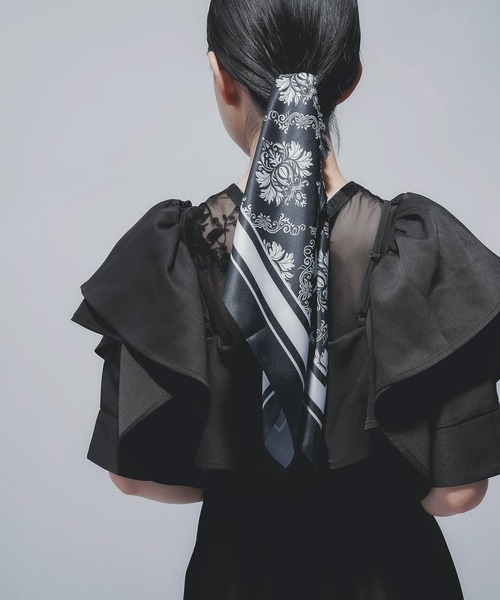 HARE（ハレ）の「アソートパターンスカーフ(HARE)（バンダナ/スカーフ・レディース・グレー系その他/ブラック系その他・FREE）」の5枚目の写真