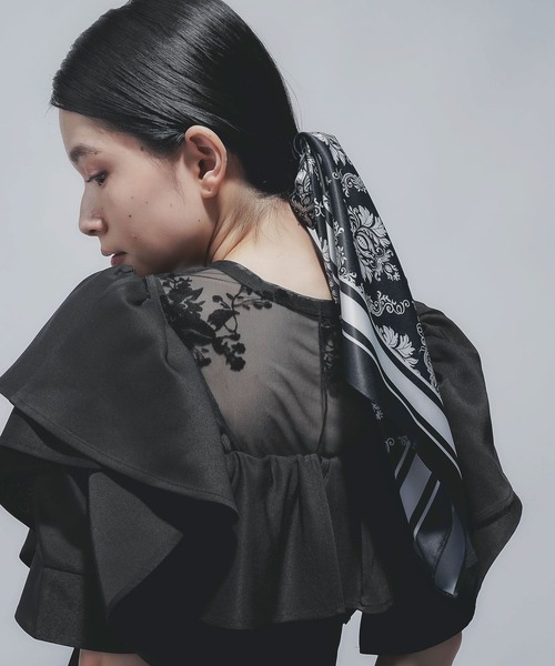 HARE（ハレ）の「アソートパターンスカーフ(HARE)（バンダナ/スカーフ・レディース・グレー系その他/ブラック系その他・FREE）」の7枚目の写真