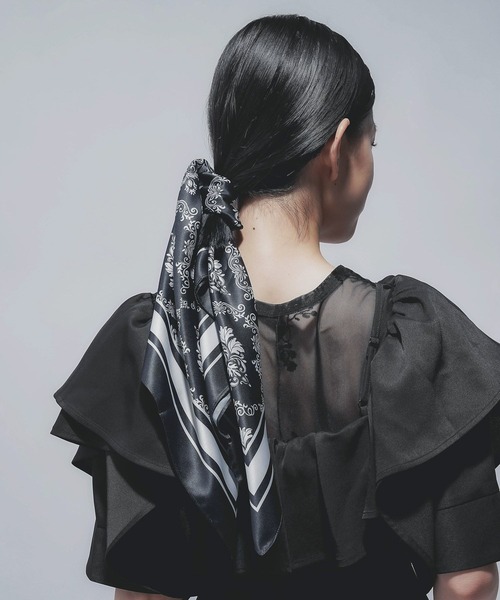 HARE（ハレ）の「アソートパターンスカーフ(HARE)（バンダナ/スカーフ・レディース・グレー系その他/ブラック系その他・FREE）」の8枚目の写真