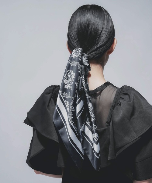 HARE（ハレ）の「アソートパターンスカーフ(HARE)（バンダナ/スカーフ・レディース・グレー系その他/ブラック系その他・FREE）」の9枚目の写真