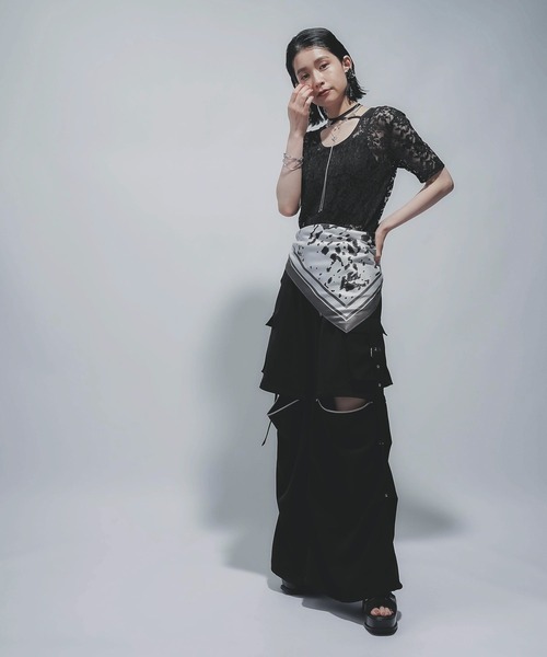 HARE（ハレ）の「アソートパターンスカーフ(HARE)（バンダナ/スカーフ・レディース・グレー系その他/ブラック系その他・FREE）」の11枚目の写真