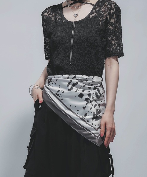 HARE（ハレ）の「アソートパターンスカーフ(HARE)（バンダナ/スカーフ・レディース・グレー系その他/ブラック系その他・FREE）」の15枚目の写真