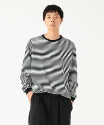 BEAMS | ベーシックフィット ボーダー ロングスリーブTシャツ(Tシャツ/カットソー)