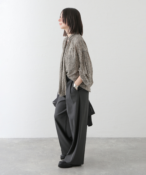 journal standard L'essage(ジャーナルスタンダードレサージュ)の「《追加》IDEVEAUX*IPEKERボウタイブラウス(シャツ/ブラウス・レディース・ブラック/ブラックミックス/ブラック系その他・FREE)」の18枚目の写真