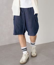 【MAGASIN DE MODE Brew】5.0ozデニムカーゴショートパンツ(ABI) MNY 5271-6020 ルーズフィット ライトオンス 快適素材