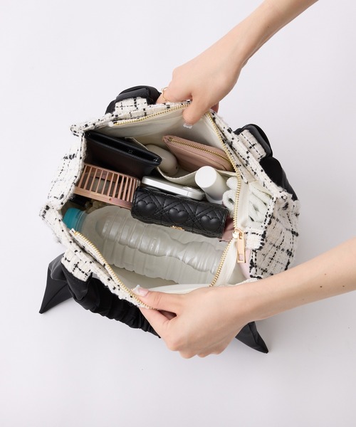 セール】WEB限定/ギャザーハンドルミニトートバッグ（トートバッグ