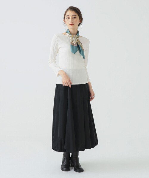 B:MING by BEAMS(ビーミングバイビームス)の「ハリヌキ テレコ プルオーバー(Tシャツ/カットソー・レディース・ネイビー/ホワイト系その他5/グレー・ONE SIZE)」の13枚目の写真