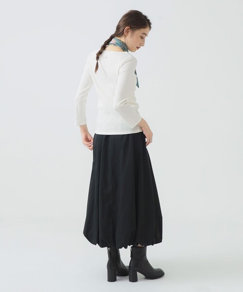 B:MING by BEAMS(ビーミングバイビームス)の「ハリヌキ テレコ プルオーバー(Tシャツ/カットソー・レディース・ネイビー/ホワイト系その他5/グレー・ONE SIZE)」の14枚目の写真