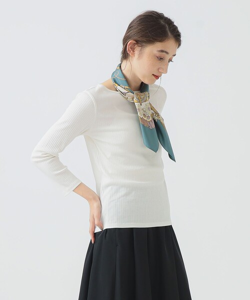 B:MING by BEAMS(ビーミングバイビームス)の「ハリヌキ テレコ プルオーバー(Tシャツ/カットソー・レディース・ネイビー/ホワイト系その他5/グレー・ONE SIZE)」の15枚目の写真