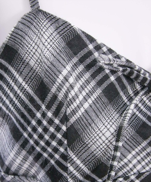 clear（クリア）の「リボン付きチェックミニワンピ‐ス[着回し力抜群 ガーリー レトロ]（ワンピース・レディース・グリーン系その他/ブラック系その他/ブラウン系その他・F）」の9枚目の写真