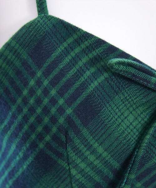 clear（クリア）の「リボン付きチェックミニワンピ‐ス[着回し力抜群 ガーリー レトロ]（ワンピース・レディース・グリーン系その他/ブラック系その他/ブラウン系その他・F）」の11枚目の写真