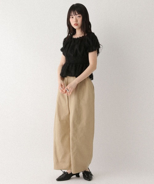 ブラウス シャツ ジャガードリボンブラウス　575725 レディース ジャガードリボンブラウス 575725（シャツ/ブラウス）｜Heather