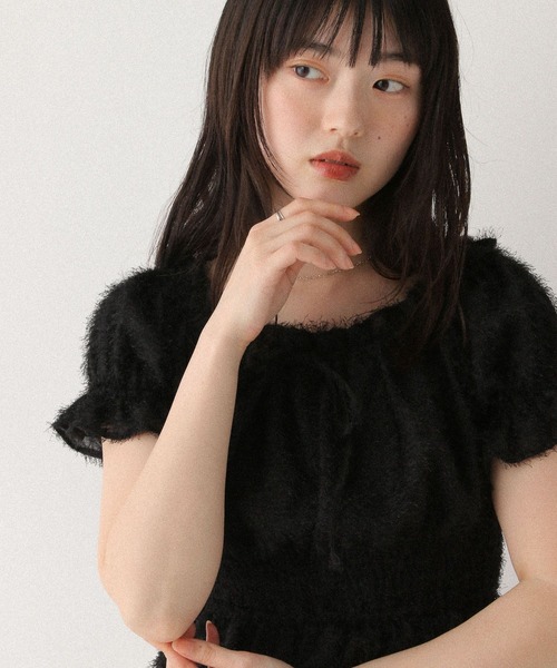 Heather(ヘザー)の「ジャガードリボンブラウス 575725(シャツ/ブラウス・レディース・アイボリー/ブラック/ピンク・FREE)」の15枚目の写真