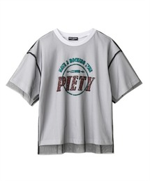 QUNTSTYLE（キュントスタイル）の「チュール重ねＴシャツ（女の子）（Tシャツ/カットソー・キッズ）」