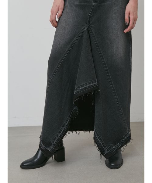styling/(スタイリング)の「ヘムフレア2WAYデニムスカート(デニムスカート・レディース・ブルー/ブラック・0/1)」の8枚目の写真