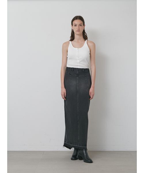 styling/(スタイリング)の「ヘムフレア2WAYデニムスカート(デニムスカート・レディース・ブルー/ブラック・0/1)」の10枚目の写真