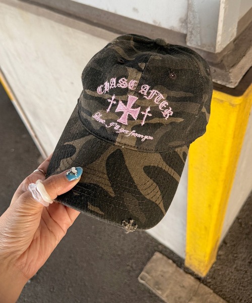 迷彩柄刺繍クロスロゴキャップ（キャップ）｜rire（リル）の