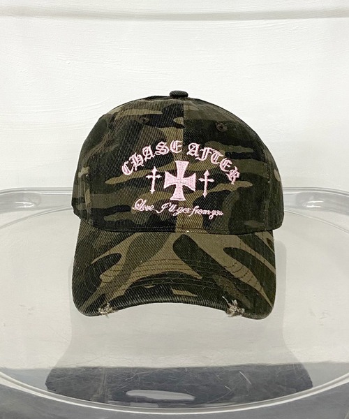 迷彩柄 ブラックキャップ 赤ロゴ刺繍 ロゴ刺繍カモフラキャップ｜WEGO（ウィゴー） – WEGO ONLINE STORE