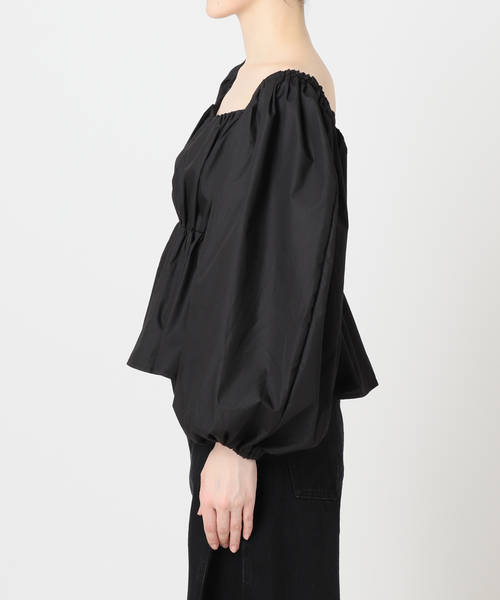 U by SPICK&SPAN(ユーバイスピックアンドスパン)の「2WAY オフショルブラウス(シャツ/ブラウス・レディース・イエロー/ブラック/ホワイト・FREE)」の8枚目の写真