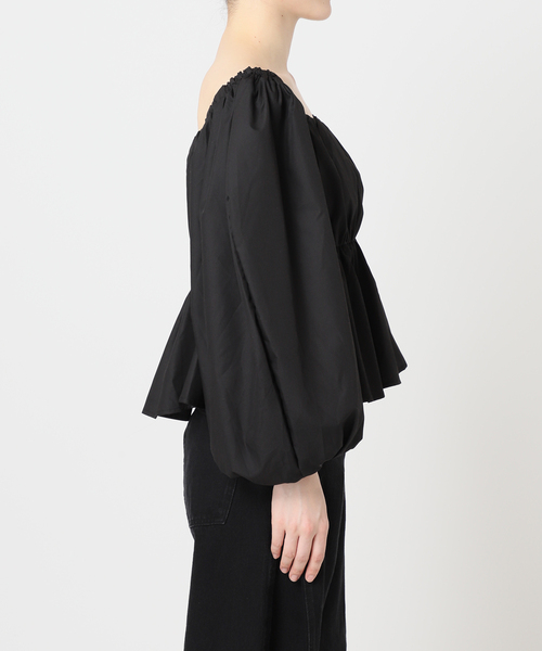 U by SPICK&SPAN(ユーバイスピックアンドスパン)の「2WAY オフショルブラウス(シャツ/ブラウス・レディース・イエロー/ブラック/ホワイト・FREE)」の10枚目の写真