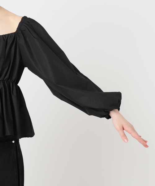 U by SPICK&SPAN(ユーバイスピックアンドスパン)の「2WAY オフショルブラウス(シャツ/ブラウス・レディース・イエロー/ブラック/ホワイト・FREE)」の12枚目の写真