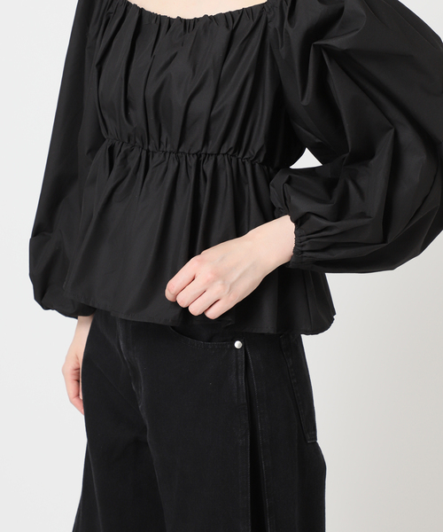 U by SPICK&SPAN(ユーバイスピックアンドスパン)の「2WAY オフショルブラウス(シャツ/ブラウス・レディース・イエロー/ブラック/ホワイト・FREE)」の13枚目の写真