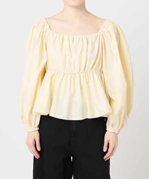 U by SPICK&SPAN(ユーバイスピックアンドスパン)の「2WAY オフショルブラウス(シャツ/ブラウス・レディース・イエロー/ブラック/ホワイト・FREE)」の17枚目の写真