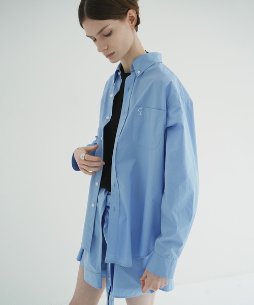 LOGO BUTTON-DOWN BASIC SHIRTS（シャツ/ブラウス）｜CLANE