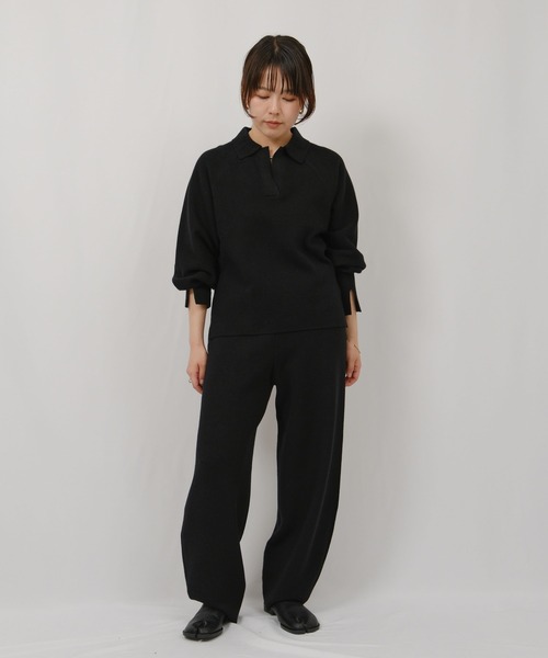 セール】ミラノリブ編みカーブパンツ（その他パンツ）｜Palm Riche