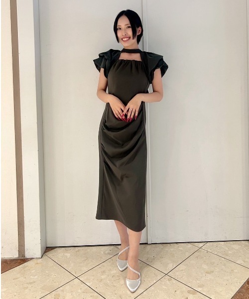 【toteme】ツイストドレープドレス セール】TWIST CAMISOLE DRESS/ツイストキャミソールドレス