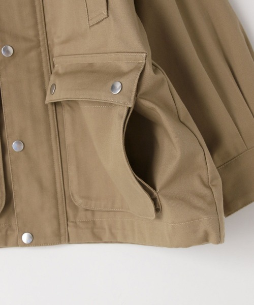 LOWRYS FARM（ローリーズファーム）の「ハンティングジャケット　 570482（ミリタリージャケット・キッズ・ベージュ/ブラック・110cm/120cm/130cm/140cm/150cm）」の14枚目の写真