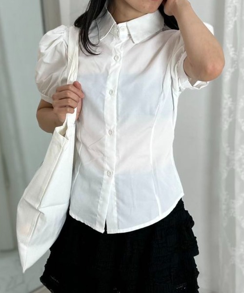 mebole(メボレ)の「dolce puff ribbon shirt(シャツ/ブラウス・レディース・ホワイト・FREE)」の17枚目の写真