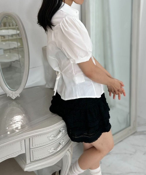 mebole(メボレ)の「dolce puff ribbon shirt(シャツ/ブラウス・レディース・ホワイト・FREE)」の13枚目の写真