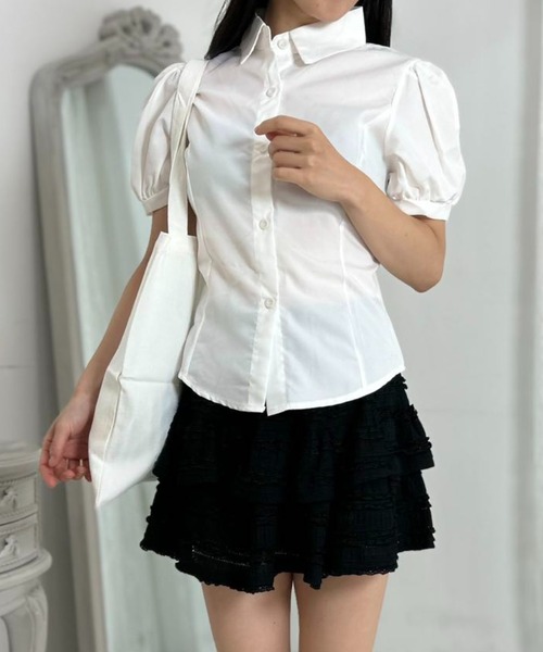 mebole(メボレ)の「dolce puff ribbon shirt(シャツ/ブラウス・レディース・ホワイト・FREE)」の20枚目の写真