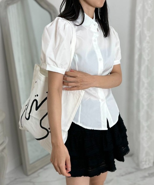 mebole(メボレ)の「dolce puff ribbon shirt(シャツ/ブラウス・レディース・ホワイト・FREE)」の16枚目の写真