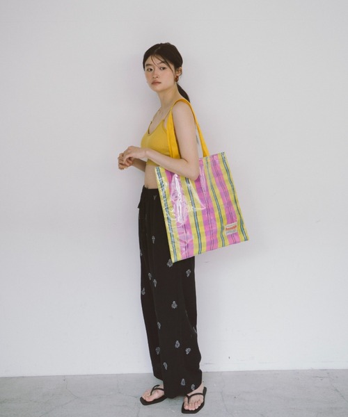 THEATRE PRODUCTS（シアタープロダクツ）の「PVCマーケットバッグ（トートバッグ・レディース・ブルー/ピンク/イエロー・FREE）」の8枚目の写真