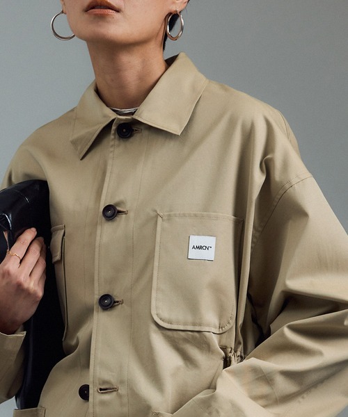 AMERICANA（アメリカーナ）の「【Americana（アメリカーナ） for SALON】別注カバーオール / シャツジャケット（ブルゾン・レディース・ベージュ系その他・FREE）」の3枚目の写真