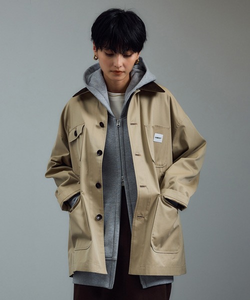 AMERICANA（アメリカーナ）の「【Americana（アメリカーナ） for SALON】別注カバーオール / シャツジャケット（ブルゾン・レディース・ベージュ系その他・FREE）」の9枚目の写真