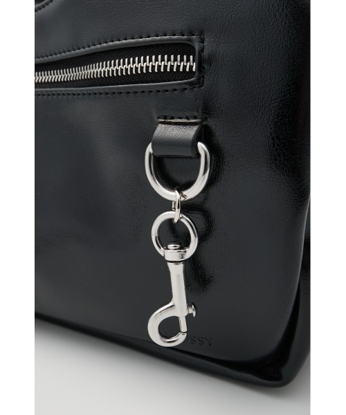 MOUSSY（マウジー）の「DOUBLE HANDLE ZIP バッグ（ハンドバッグ・レディース・レッド/ブラック・FREE）」の3枚目の写真