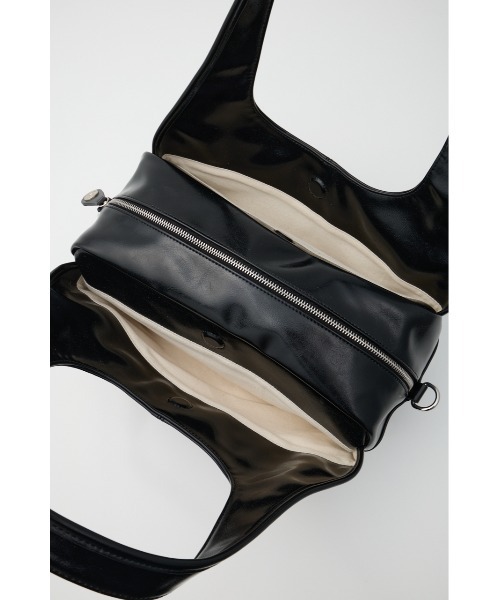 MOUSSY（マウジー）の「DOUBLE HANDLE ZIP バッグ（ハンドバッグ・レディース・レッド/ブラック・FREE）」の7枚目の写真