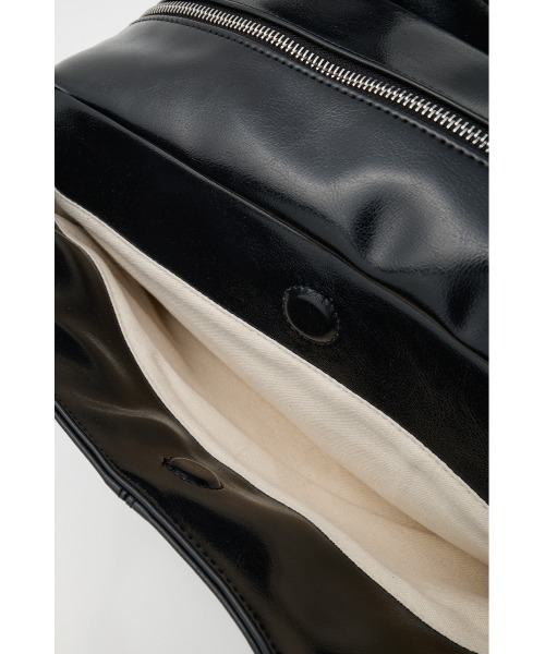 MOUSSY（マウジー）の「DOUBLE HANDLE ZIP バッグ（ハンドバッグ・レディース・レッド/ブラック・FREE）」の8枚目の写真