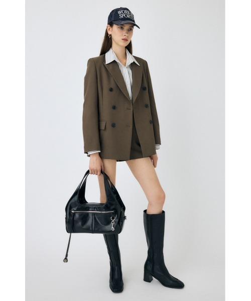 MOUSSY（マウジー）の「DOUBLE HANDLE ZIP バッグ（ハンドバッグ・レディース・レッド/ブラック・FREE）」の10枚目の写真