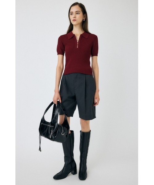 MOUSSY（マウジー）の「DOUBLE HANDLE ZIP バッグ（ハンドバッグ・レディース・レッド/ブラック・FREE）」の11枚目の写真