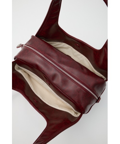 MOUSSY（マウジー）の「DOUBLE HANDLE ZIP バッグ（ハンドバッグ・レディース・レッド/ブラック・FREE）」の22枚目の写真