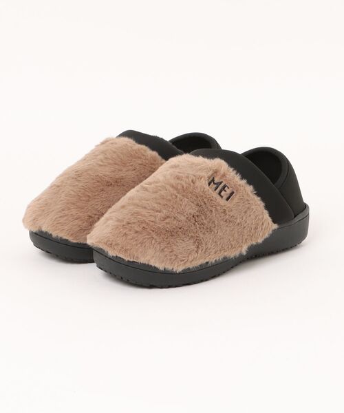 MEI（メイ）の「【MEI メイ】FUR MOC SHOES ファー モックシューズ / Lady’s（スリッポン・レディース・グレー/レオパード/ブラック/ベージュ・L/M/S）」の4枚目の写真
