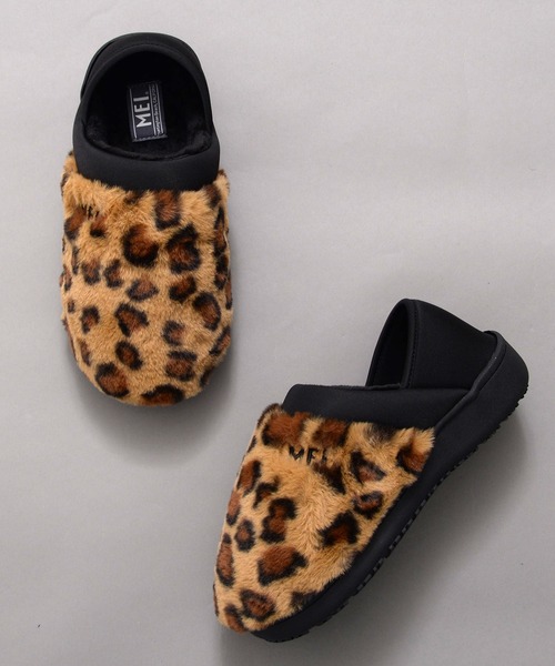 MEI（メイ）の「【MEI メイ】FUR MOC SHOES ファー モックシューズ / Lady’s（スリッポン・レディース・グレー/レオパード/ブラック/ベージュ・L/M/S）」の7枚目の写真